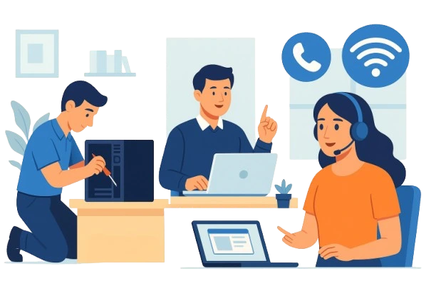 Support informatique à distance